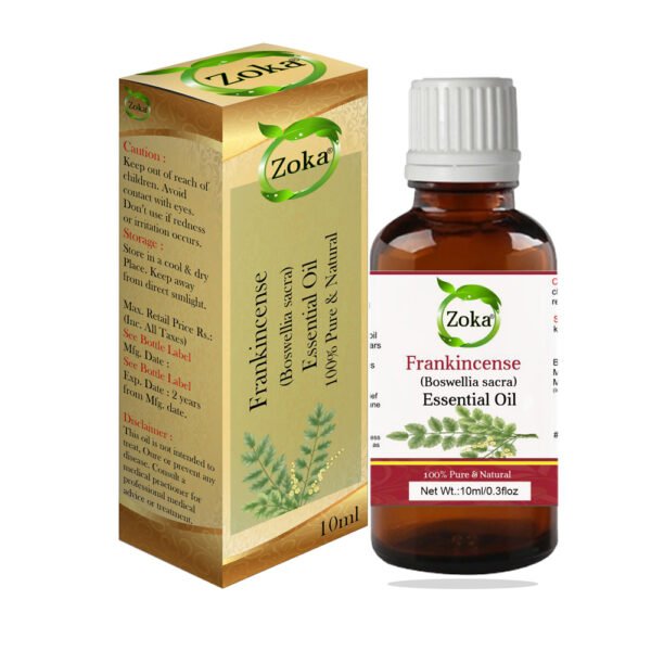 Zoka Frankincense Essential Oil – Natural Oil for Aromatherapy, Massage & Wellness