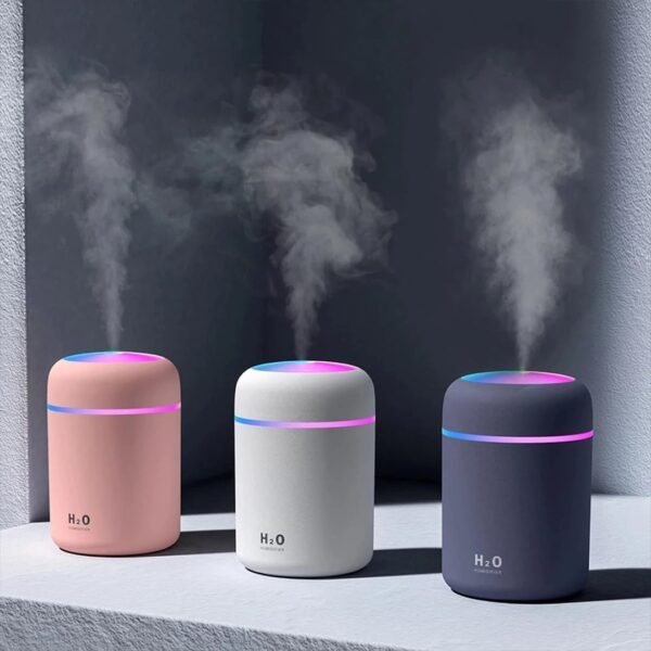 Zoka H2O Mini Humidifier – Colorful LED Light, Ultrasonic Cool Mist Diffuser | Portable, Quiet, Auto Shut-Off